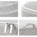 Kit com 3 Sacos organizadores em TNT para Edredons com Tampa, Zíper e Dobrável À prova de Poeira